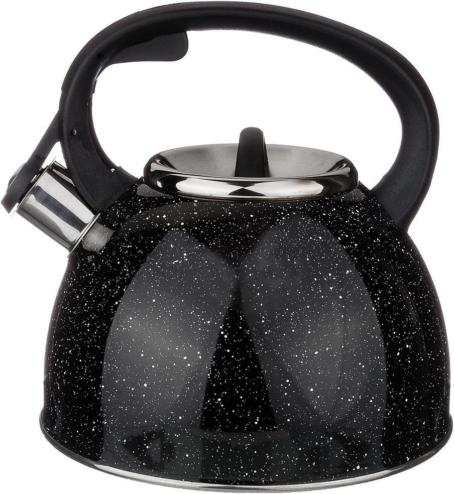 

Чайник со свистком Agness Black Marble 907-045
