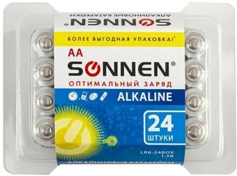 Батарейка Sonnen Alkaline АА 455095 (24 шт)