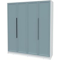 Шкаф распашной Интерлиния Концепт Тренд КТ-Ш4 (белый платинум/океан)
