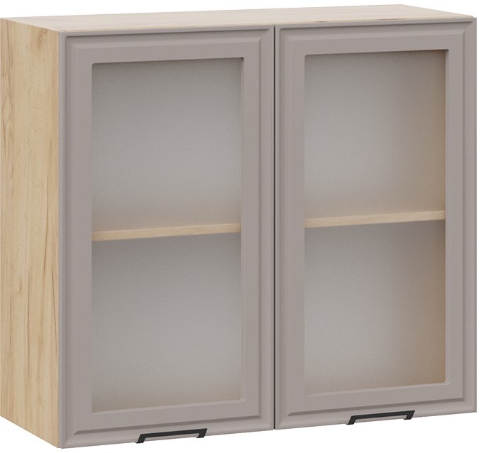 

Шкаф навесной Трия Белладжио 1В8С (дуб крафт золотой/софт капучино)