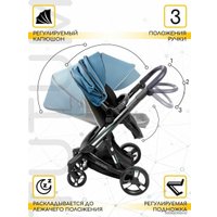 Универсальная коляска Amarobaby Tutum (2 в 1, синий)