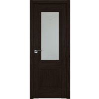 Межкомнатная дверь ProfilDoors 2.37XN L 60x200 (дарк браун, стекло франческа кристалл)