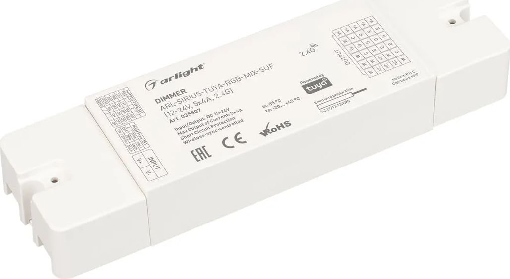 

Диммер RGBW Arlight ARL-Sirius-Tuya-RGB-MIX-SUF 035807