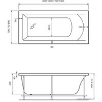 Ванна Vayer Savero 160x70