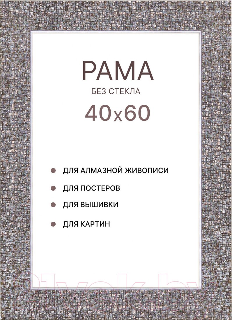Фоторамка Декарт 40x60 8Л3825 (серебристый)