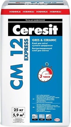 

Клей для плитки Ceresit CM 12 Express (25 кг)