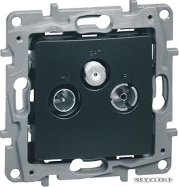 Розетка Legrand Etika 672656 (антрацит)