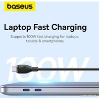 Кабель Baseus Pudding Series Fast Charging Cable 100W USB Type-C - USB Type-C (1.2 м, черный)