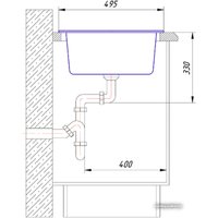 Кухонная мойка AlfaGrant Leingrant AG-006 (карелия)