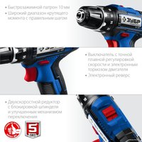 Дрель-шуруповерт Зубр Профессионал DL-201-22 (с 2-мя АКБ 2 Ач, кейс)