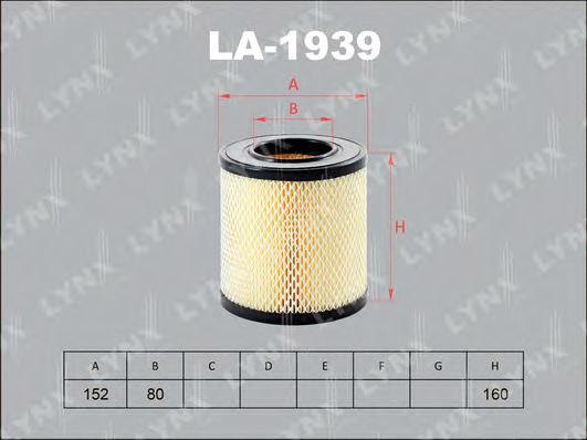 

Воздушный фильтр LynxAuto LA1939