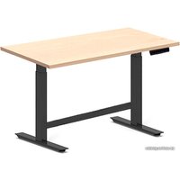 Стол для работы стоя Fit Focus X-2 Balk с электроприводом одномоторный, черный, сосна аланд полярная, 18 мм