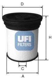 

Топливный фильтр UFI 2601901