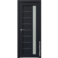 Межкомнатная дверь ProfilDoors 37U L 80x200 (черный матовый, стекло матовое)