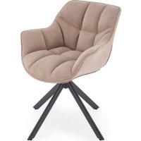 Стул с подлокотниками Halmar K610 (бежевый/черный)