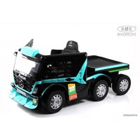 Электромобиль RiverToys Mercedes-Benz Axor с прицепом H777HH (голубой)