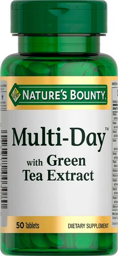 БАД Nature's Bounty Мультидэй с экстрактом листьев зеленого чая (50 таблеток)