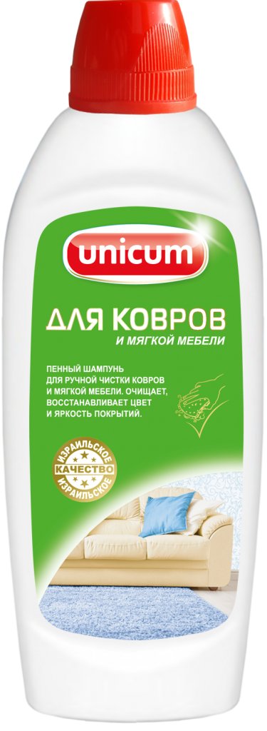 

Средство для ковровых покрытий Unicum Для чистки ковров и мягкой мебели 480 мл