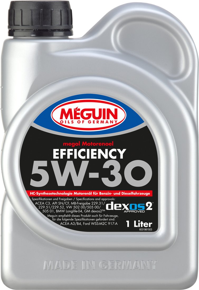 

Моторное масло Meguin Megol Efficiency 5W-30 1л [3196]