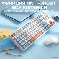 Клавиатура Cyberlynx ZA87 White Blue Orange (TNT Yellow)