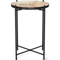 Журнальный столик Sheffilton SHT-CT8-3 (дымчатый топаз/черный муар)