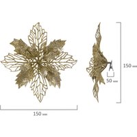 Елочная игрушка Золотая сказка Цветок с клипсой 592603 в Бресте