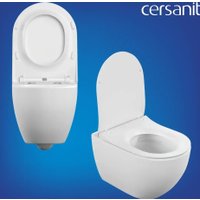Унитаз подвесной Cersanit Brasko Slim 64824 + Aqua Prime М 50 68179 с кнопкой Corner 64077 (кнопка белый)