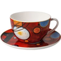 Чашка с блюдцем Goebel Artis Orbis/Wassily Kandinski Heavy red 67-075-03-1