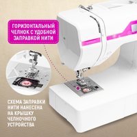 Электромеханическая швейная машина Janete 2600A (розовый) в Гродно