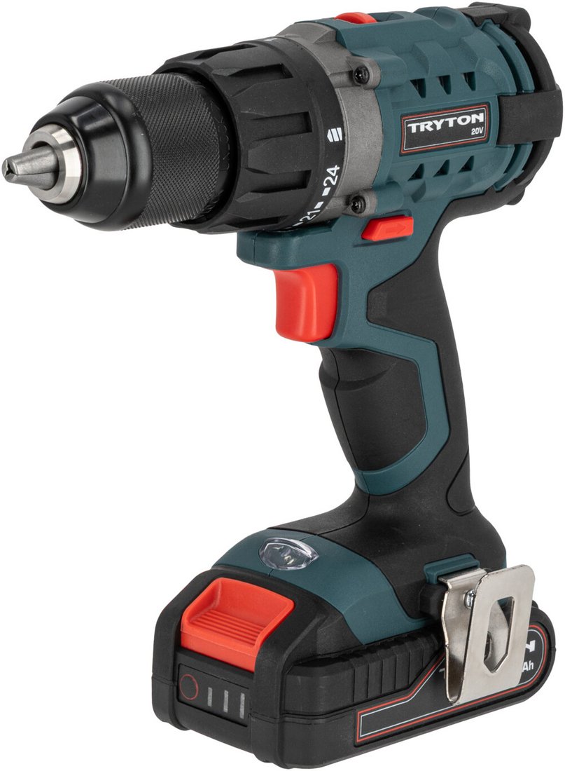 

Дрель-шуруповерт Tryton TCV20L2 (с 2-мя АКБ, кейс)