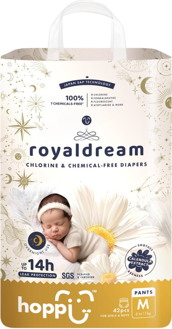 Трусики-подгузники Hoppi RoyalDream M 6-11кг HB-041-M (42шт)
