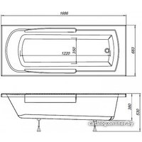 Ванна Aquanet Extra 170x70 (с каркасом и экраном)