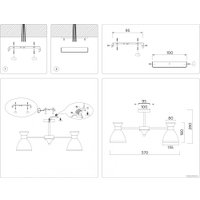 Припотолочная люстра Ambrella light TR3179/5 WH (белый)