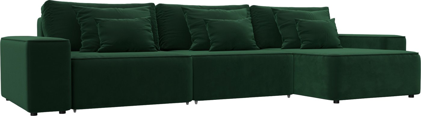 

Угловой диван Лига диванов Лига-074 универсальный 129862 (велюр Seven 626 зеленый)
