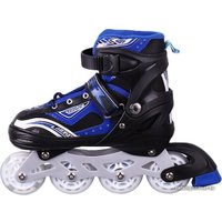 Роликовые коньки Darvish DV-S-11M (р. 35-38, черный/синий)