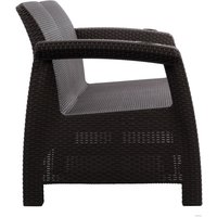 Садовый диван Альтернатива Ротанг-плюс М8837 (мокко)