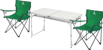 Стол со стульями Coyote HKTB-1030L/HKC-1046 (темно-зеленый)