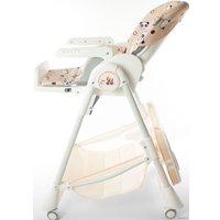 Высокий стульчик ForKiddy Podium Toys 0+ (два чехла +х/б вкладыш, кремовый)