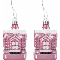 Елочная игрушка Золотая сказка 591715 (77 шт, розовый/белый)