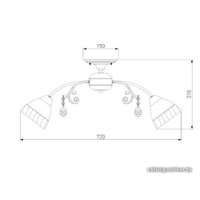 Люстра средней высоты Евросвет Camilla 30156/8 (Золото)