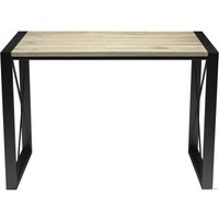 Кухонный стол Buro7 Лофт 120 (классика, дуб беленый/черный)