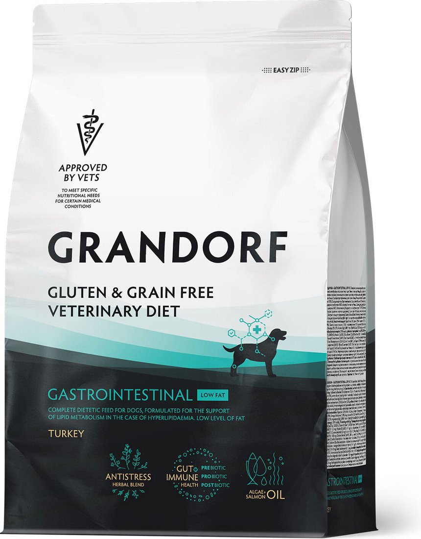 

Сухой корм для собак Grandorf Vet DOG Gastrointestinal Low Fat 3 кг