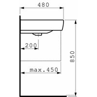 Умывальник Laufen PRO 818953 65x48