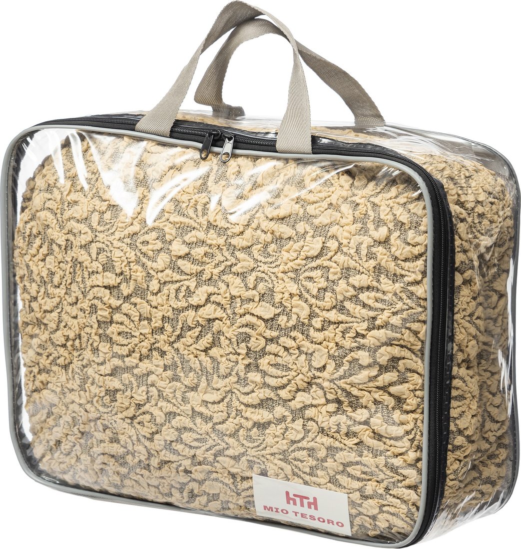 

Чехол для дивана Mio Tesoro С оттоманкой ПО-3 жаккард Люкс 1858/543 (бежевый, левый)