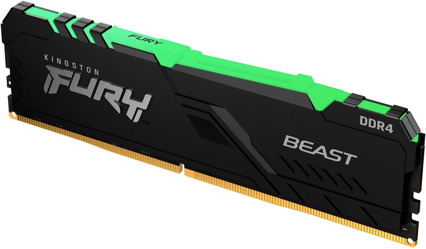

Оперативная память Kingston FURY Beast RGB 16GB DDR4 PC4-28800 KF436C18BBA/16