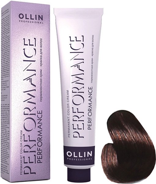 

Крем-краска для волос Ollin Professional Performance 6/75 темно-русый коричнево-махагоновый
