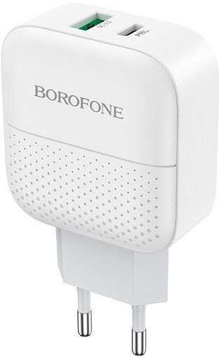 Сетевое зарядное Borofone BA46A (белый)