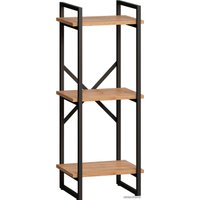 Стеллаж LoftyHome Бервин Рант 40 1627352 (дуб/черный)