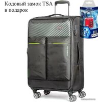 Чемодан-спиннер Mironpan 50161-2-L 76 см (серый)