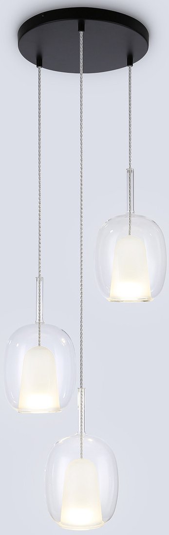 

Подвесная люстра Ambrella light LH11151/3 BK/WH/CL (черный/белый/прозрачный)